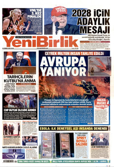 YENİBİRLİK 26 Temmuz 2026 gazete manşeti