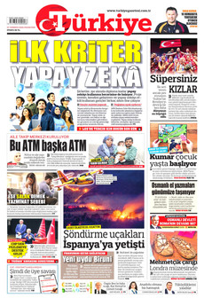 TÜRKİYE GAZETESİ 27 Temmuz 2026 gazete manşeti