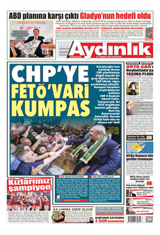 AYDINLIK GAZETESİ 27 Temmuz 2026 gazete manşeti