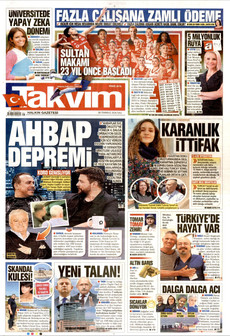 TAKVİM 28 Temmuz 2026 gazete manşeti