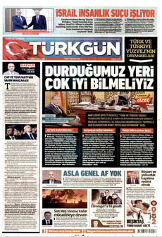 TÜRKGÜN 31 Temmuz 2026 gazete manşeti