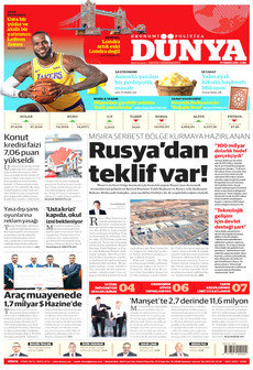 DÜNYA 31 Temmuz 2026 gazete manşeti