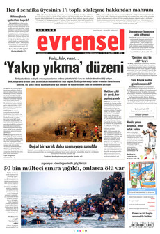 EVRENSEL 1 Ağustos 2026 gazete manşeti