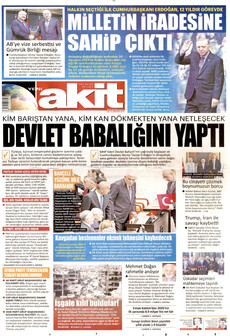 YENİ AKİT 11 Ağustos 2026 gazete manşeti