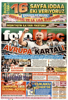 FOTOMAÇ 14 Ağustos 2026 gazete manşeti