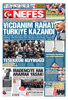 NEFES 12 Ağustos 2026 gazete manşeti