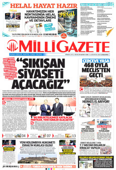 MİLLİ GAZETE 12 Ağustos 2026 gazete manşeti