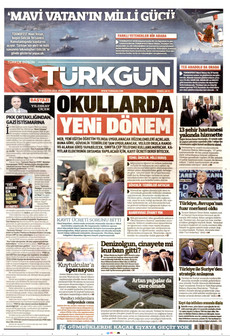TÜRKGÜN 20 Ağustos 2026 gazete manşeti