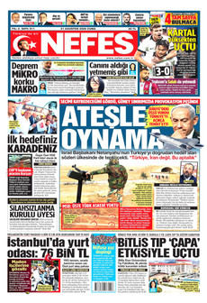 NEFES 21 Ağustos 2026 gazete manşeti