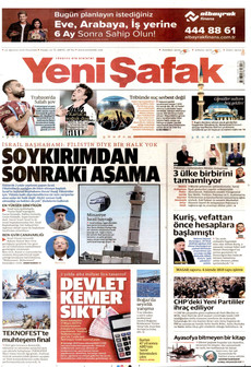 YENİ ŞAFAK 24 Ağustos 2026 Gazete Manşeti Küçük
