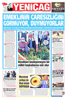 YENİÇAĞ 24 Ağustos 2026 Gazete Manşeti Küçük