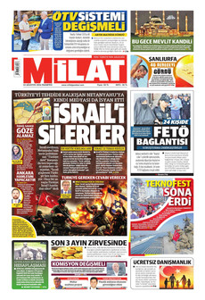 MİLAT 24 Ağustos 2026 Gazete Manşeti Küçük