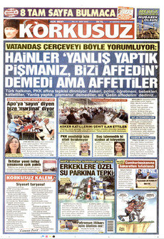 KORKUSUZ 24 Ağustos 2026 Gazete Manşeti Küçük