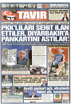 TAVIR GAZETESİ 24 Ağustos 2026 Gazete Manşeti Küçük