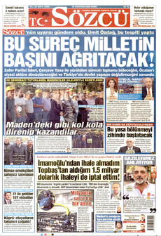 SÖZCÜ 28 Ağustos 2026 Gazete Manşeti Küçük