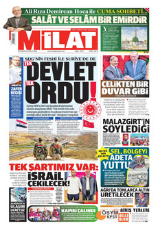 MİLAT 28 Ağustos 2026 Gazete Manşeti Küçük