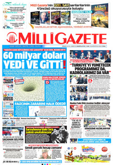 MİLLİ GAZETE 28 Ağustos 2026 gazete manşeti
