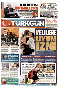 TÜRKGÜN 29 Ağustos 2026 gazete manşeti