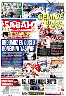 SABAH 31 Ağustos 2026 Gazete Manşeti Küçük