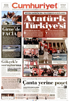CUMHURİYET 31 Ağustos 2026 Gazete Manşeti Küçük