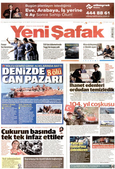 YENİ ŞAFAK 31 Ağustos 2026 Gazete Manşeti Küçük
