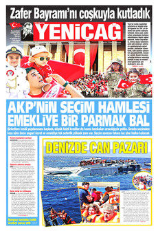 YENİÇAĞ 31 Ağustos 2026 Gazete Manşeti Küçük