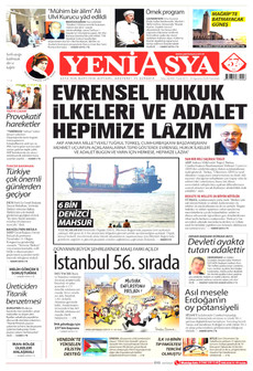 YENİ ASYA 31 Ağustos 2026 Gazete Manşeti Küçük