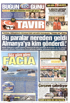 TAVIR GAZETESİ 31 Ağustos 2026 Gazete Manşeti Küçük
