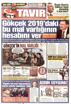 TAVIR GAZETESİ 2 Eylül 2026 gazete manşeti