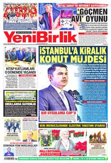 YENİBİRLİK 5 Eylül 2026 Gazete Manşeti Küçük