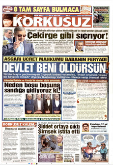 KORKUSUZ 5 Eylül 2026 Gazete Manşeti Küçük