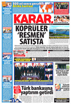 KARAR 6 Eylül 2026 gazete manşeti