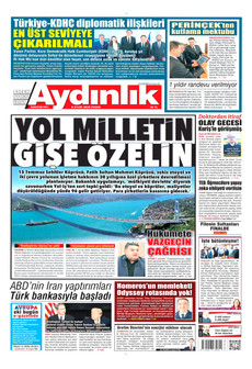 AYDINLIK GAZETESİ 6 Eylül 2026 gazete manşeti