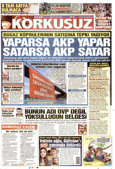 KORKUSUZ 7 Eylül 2026 Gazete Manşeti Küçük