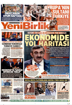YENİBİRLİK 7 Eylül 2026 gazete manşeti