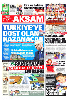 AKŞAM 8 Eylül 2026 Gazete Manşeti Küçük
