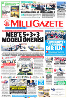 MİLLİ GAZETE 8 Eylül 2026 Gazete Manşeti Küçük