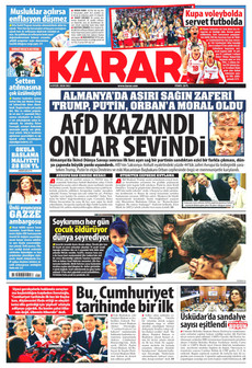 KARAR 8 Eylül 2026 gazete manşeti