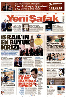 YENİ ŞAFAK 10 Eylül 2026 Gazete Manşeti Küçük
