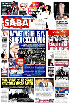 SABAH 13 Eylül 2026 Gazete Manşeti Küçük