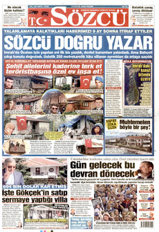 SÖZCÜ 13 Eylül 2026 Gazete Manşeti Küçük