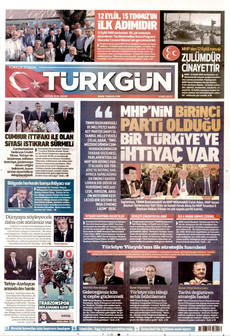 TÜRKGÜN 13 Eylül 2026 Gazete Manşeti Küçük