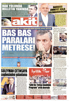 YENİ AKİT 13 Eylül 2026 Gazete Manşeti Küçük