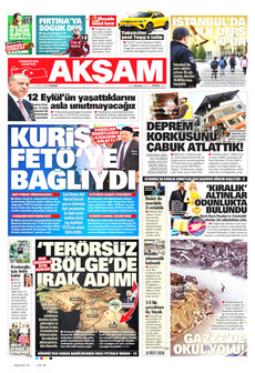 AKŞAM 13 Eylül 2026 Gazete Manşeti Küçük