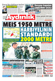 AYDINLIK GAZETESİ 13 Eylül 2026 Gazete Manşeti Küçük