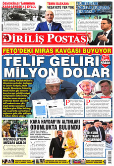 DİRİLİŞ POSTASI 13 Eylül 2026 Gazete Manşeti Küçük