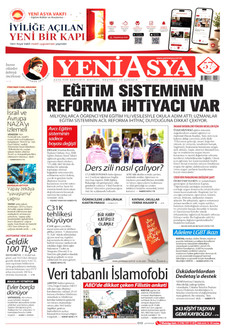 YENİ ASYA 14 Eylül 2026 Gazete Manşeti Küçük