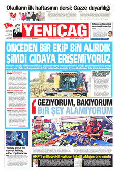 YENİÇAĞ 14 Eylül 2026 Gazete Manşeti Küçük