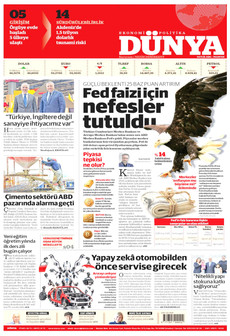 DÜNYA 14 Eylül 2026 Gazete Manşeti Küçük
