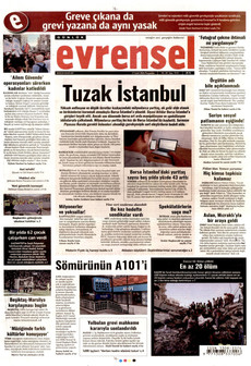 EVRENSEL 17 Eylül 2026 gazete manşeti